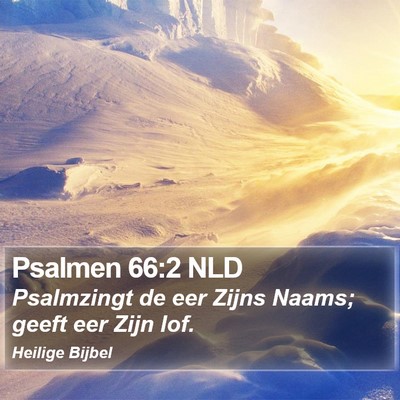 Psalmen 66:2 NLD Bible Verse Image