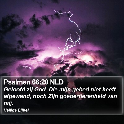 Psalmen 66:20 NLD Bible Verse Image