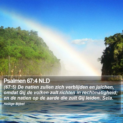 Psalmen 67:4 NLD Bible Verse Image