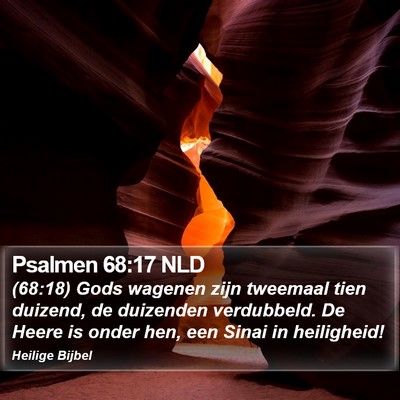 Psalmen 68:17 NLD Bible Verse Image