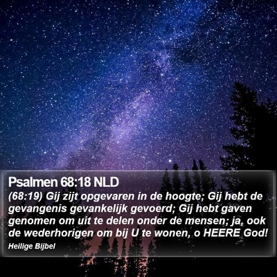 Psalmen 68:18 NLD Bible Verse Image