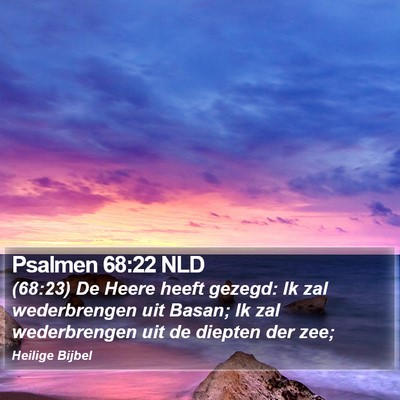 Psalmen 68:22 NLD Bible Verse Image