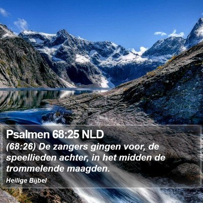 Psalmen 68:25 NLD Bible Verse Image