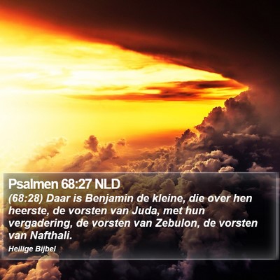 Psalmen 68:27 NLD Bible Verse Image