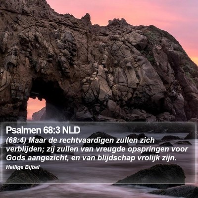 Psalmen 68:3 NLD Bible Verse Image