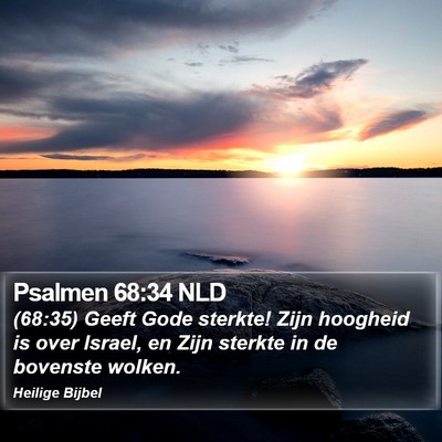 Psalmen 68:34 NLD Bible Verse Image
