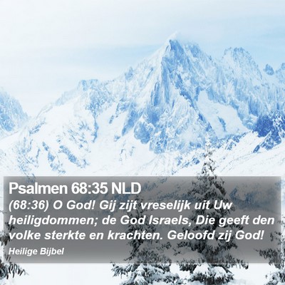 Psalmen 68:35 NLD Bible Verse Image