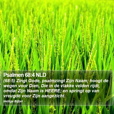 Psalmen 68:4 NLD Bible Verse Image