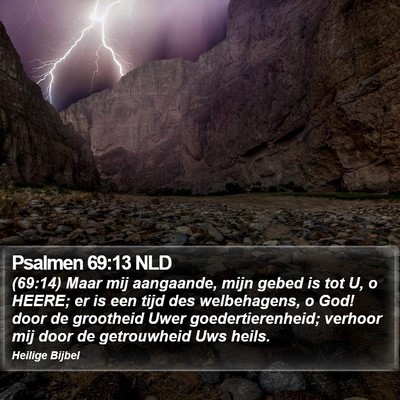 Psalmen 69:13 NLD Bible Verse Image