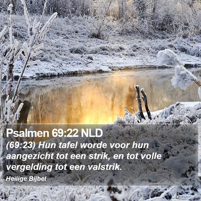 Psalmen 69:22 NLD Bible Verse Image