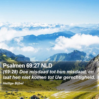 Psalmen 69:27 NLD Bible Verse Image