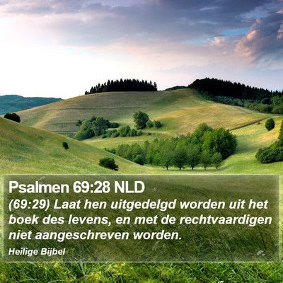 Psalmen 69:28 NLD Bible Verse Image