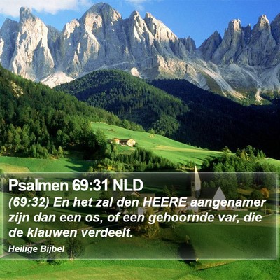 Psalmen 69:31 NLD Bible Verse Image