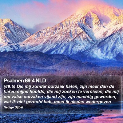 Psalmen 69:4 NLD Bible Verse Image