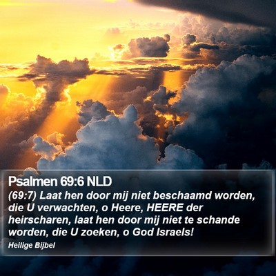 Psalmen 69:6 NLD Bible Verse Image