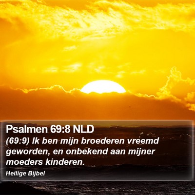 Psalmen 69:8 NLD Bible Verse Image
