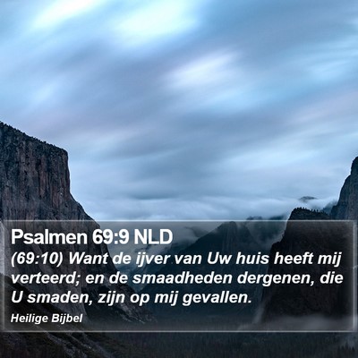 Psalmen 69:9 NLD Bible Verse Image