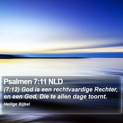Psalmen 7:11 NLD Bible Verse Image