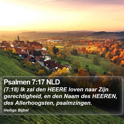 Psalmen 7:17 NLD Bible Verse Image