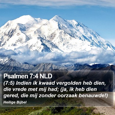 Psalmen 7:4 NLD Bible Verse Image