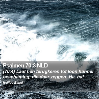 Psalmen 70:3 NLD Bible Verse Image