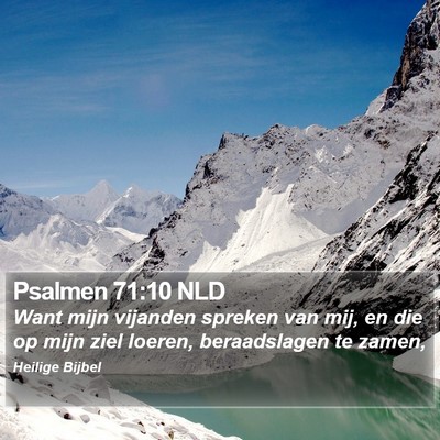 Psalmen 71:10 NLD Bible Verse Image