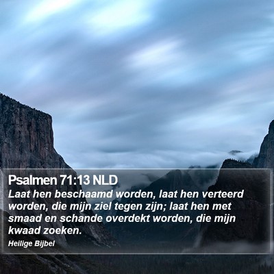 Psalmen 71:13 NLD Bible Verse Image