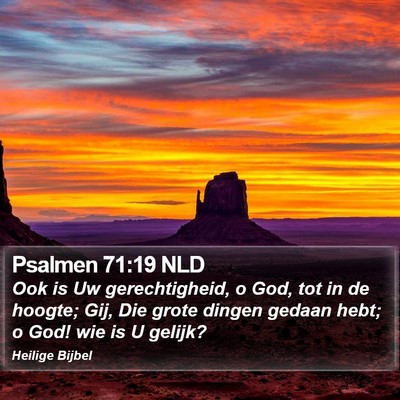 Psalmen 71:19 NLD Bible Verse Image
