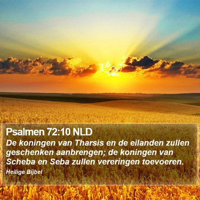 Psalmen 72:10 NLD Bible Verse Image