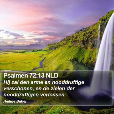 Psalmen 72:13 NLD Bible Verse Image
