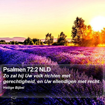 Psalmen 72:2 NLD Bible Verse Image