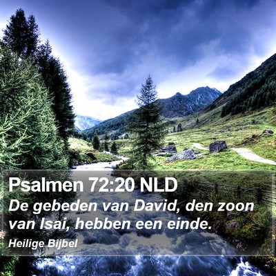Psalmen 72:20 NLD Bible Verse Image