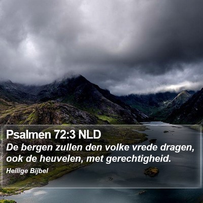Psalmen 72:3 NLD Bible Verse Image