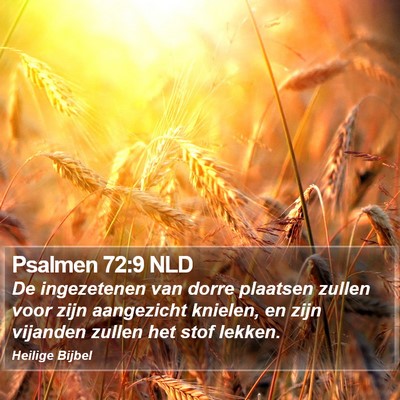 Psalmen 72:9 NLD Bible Verse Image