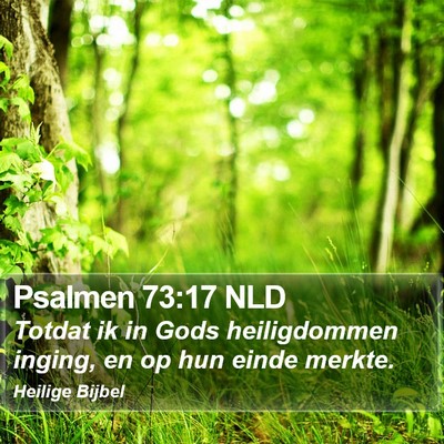 Psalmen 73:17 NLD Bible Verse Image