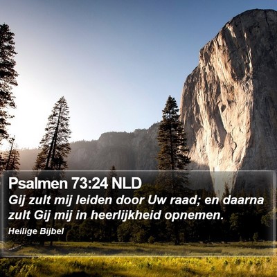 Psalmen 73:24 NLD Bible Verse Image