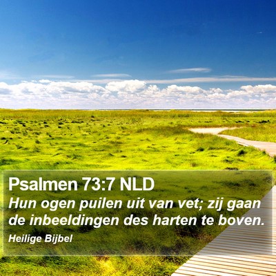 Psalmen 73:7 NLD Bible Verse Image