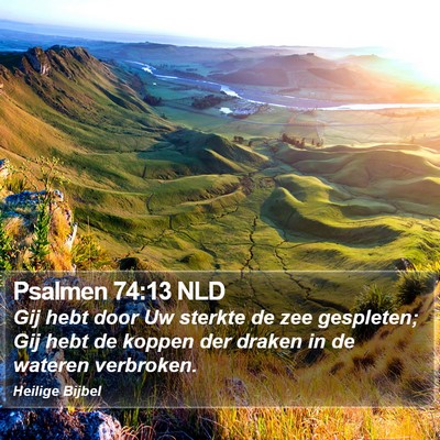 Psalmen 74:13 NLD Bible Verse Image