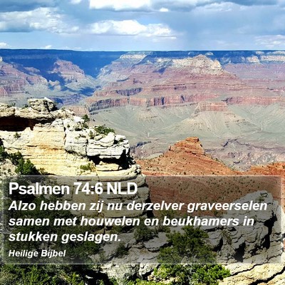 Psalmen 74:6 NLD Bible Verse Image