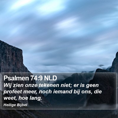 Psalmen 74:9 NLD Bible Verse Image