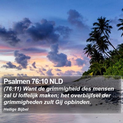 Psalmen 76:10 NLD Bible Verse Image