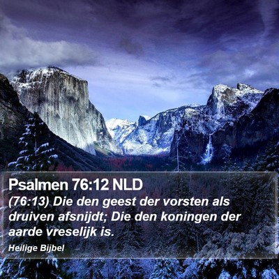 Psalmen 76:12 NLD Bible Verse Image