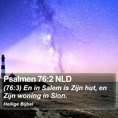 Psalmen 76:2 NLD Bible Verse Image