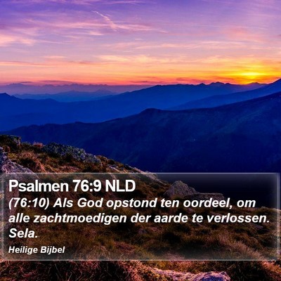 Psalmen 76:9 NLD Bible Verse Image