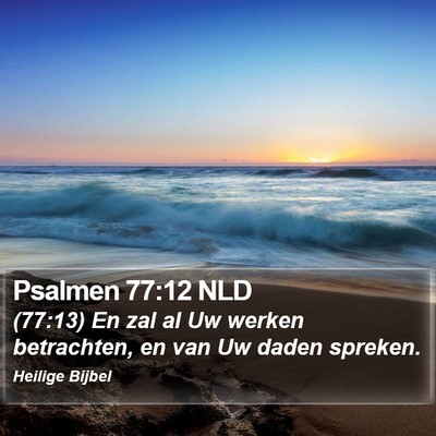 Psalmen 77:12 NLD Bible Verse Image