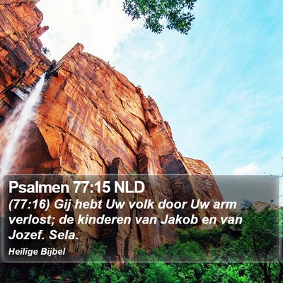Psalmen 77:15 NLD Bible Verse Image