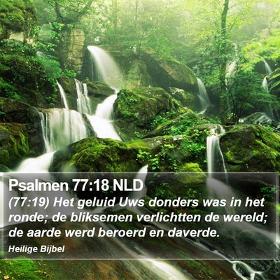 Psalmen 77:18 NLD Bible Verse Image