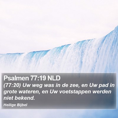 Psalmen 77:19 NLD Bible Verse Image