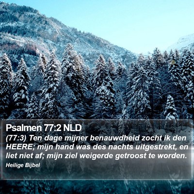 Psalmen 77:2 NLD Bible Verse Image