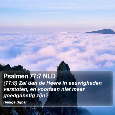 Psalmen 77:7 NLD Bible Verse Image